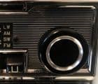 2x RADIO KNOBS BLACK/CHROME RING NEW PAIR- MERCEDES & UNIVERSAL